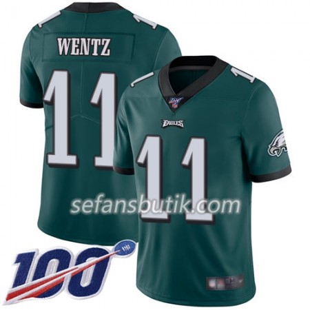 Philadelphia Eagles Tröjor Carson Wentz 11 Nike Grön 100th - Herr Philadelphia Eagles Tröjor Carson Wentz 11 Nike Grön 100th - Herr